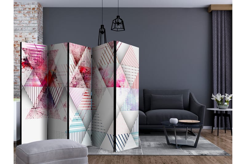 RUMSAVDELARE Triangular World II 225x172 cm - Artgeist sp. z o. o. - Inredning & dekor - Dekor & inredningsdetaljer - Rumsavdelare