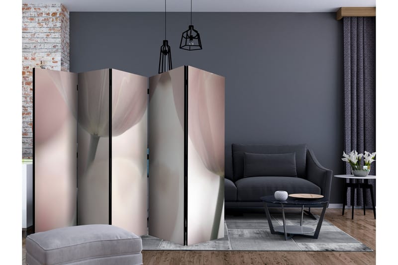 Rumsavdelare - Tulips fine art - black and white 225x172 - Artgeist sp. z o. o. - Inredning & dekor - Dekor & inredningsdetaljer - Rumsavdelare