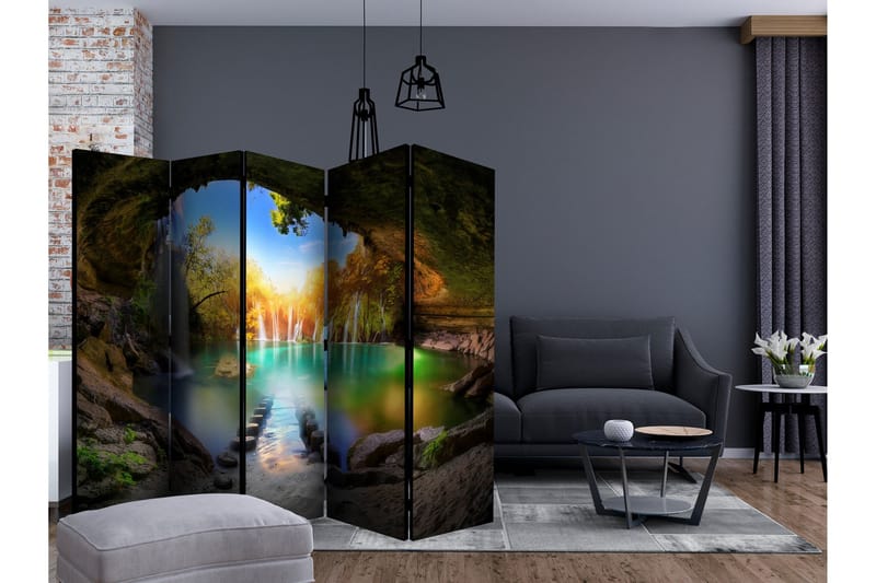 Rumsavdelare - Turquoise Lake II 225x172 - Artgeist sp. z o. o. - Inredning & dekor - Dekor & inredningsdetaljer - Rumsavdelare