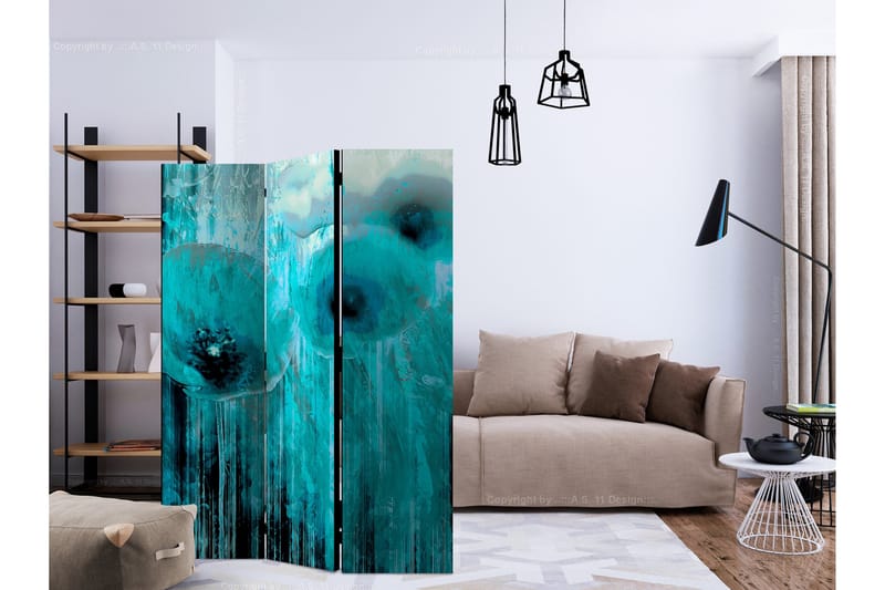 Rumsavdelare Turquoise Madness 135x172 cm - Artgeist sp. z o. o. - Inredning & dekor - Dekor & inredningsdetaljer - Rumsavdelare