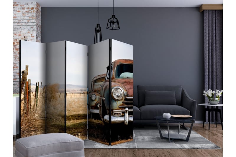 Rumsavdelare - Two old, American cars II 225x172 - Artgeist sp. z o. o. - Inredning & dekor - Dekor & inredningsdetaljer - Rumsavdelare