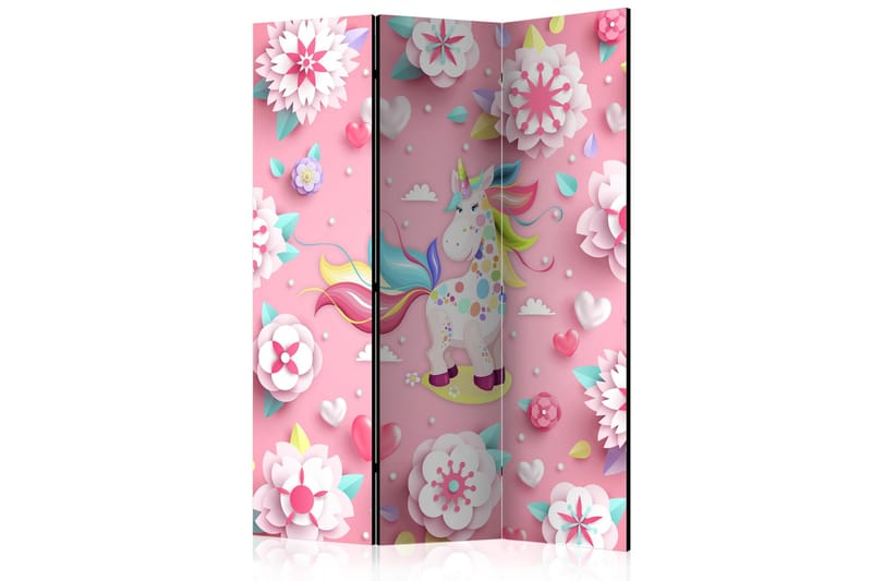 Rumsavdelare Unicorn on Flowerbed 135x172 cm, Artgeist sp. z o. o.