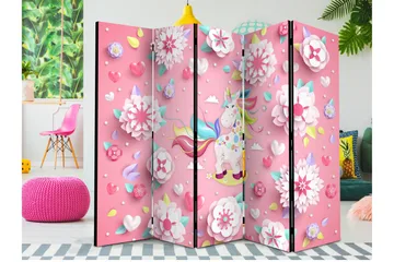 Rumsavdelare Unicorn on Flowerbed II 225x172 cm - Artgeist sp. z o. o. - Inredning & dekor - Dekor & inredningsdetaljer - Rumsavdelare