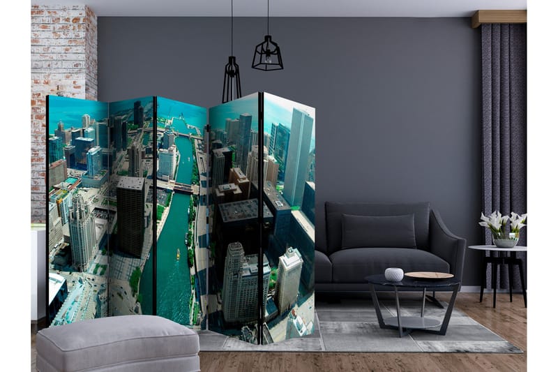 Rumsavdelare - Urban architecture of Chicago II 225x172 - Artgeist sp. z o. o. - Inredning & dekor - Dekor & inredningsdetaljer - Rumsavdelare