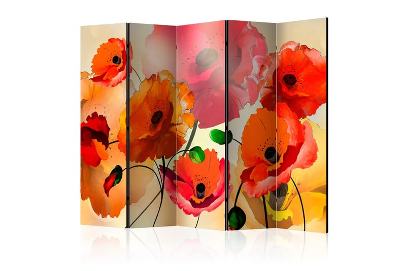 Rumsavdelare Velvet Poppies II 225x172 cm, Artgeist sp. z o. o.