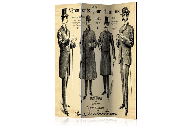 RUMSAVDELARE Vêtements Pour Homme 135x172 - Artgeist sp. z o. o. - Inredning & dekor - Dekor & inredningsdetaljer - Rumsavdelare