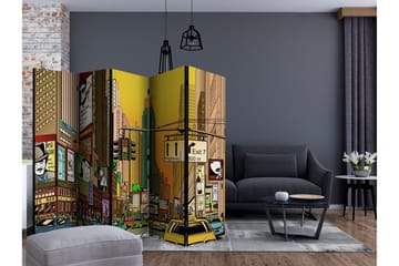 Rumsavdelare - Vibrant city - NY II 225x172 - Artgeist sp. z o. o. - Inredning & dekor - Dekor & inredningsdetaljer - Rumsavdelare