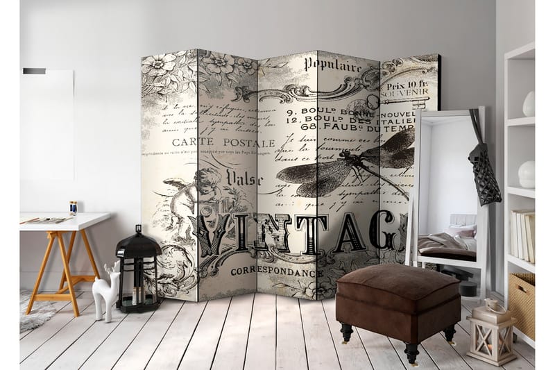 Rumsavdelare Vintage Correspondence 225x172 - Artgeist sp. z o. o. - Inredning & dekor - Dekor & inredningsdetaljer - Rumsavdelare