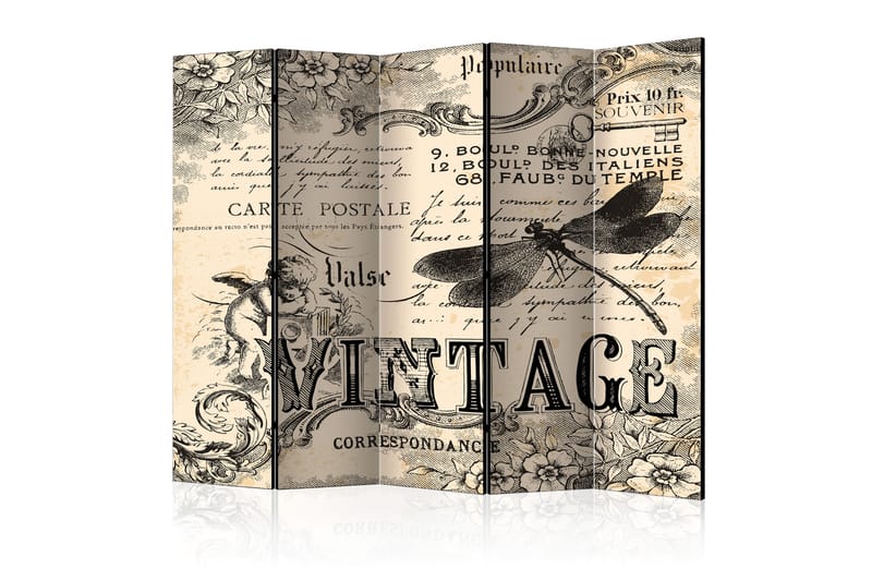 RUMSAVDELARE Vintage Correspondence 225x172 - Artgeist sp. z o. o. - Inredning & dekor - Dekor & inredningsdetaljer - Rumsavdelare