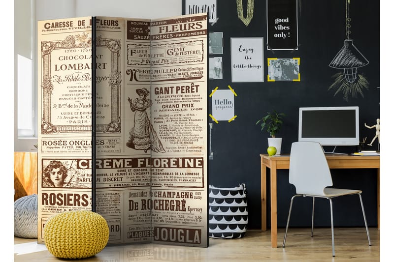 RUMSAVDELARE Vintage Magazines 135x172 - Artgeist sp. z o. o. - Inredning & dekor - Dekor & inredningsdetaljer - Rumsavdelare