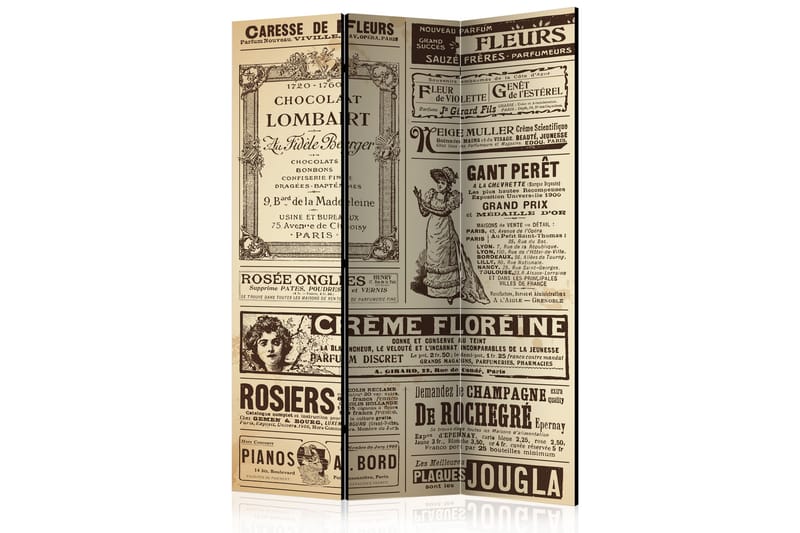 RUMSAVDELARE Vintage Magazines 135x172 - Artgeist sp. z o. o. - Inredning & dekor - Dekor & inredningsdetaljer - Rumsavdelare