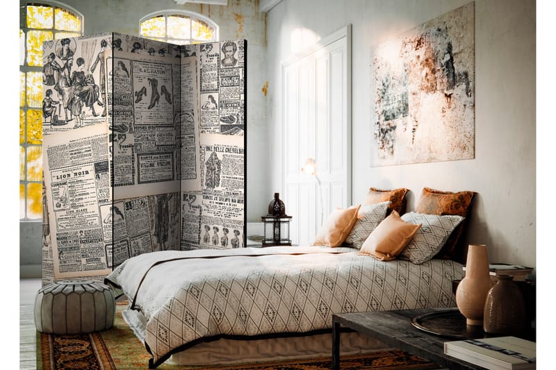 Rumsavdelare Vintage Newspapers 135x172 - Artgeist sp. z o. o. - Inredning & dekor - Dekor & inredningsdetaljer - Rumsavdelare