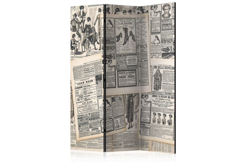RUMSAVDELARE Vintage Newspapers 135x172 - Artgeist sp. z o. o. - Inredning & dekor - Dekor & inredningsdetaljer - Rumsavdelare