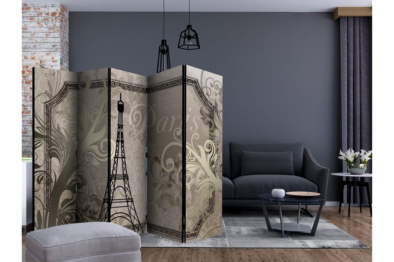 Rumsavdelare - Vintage Paris - gold II 225x172 - Artgeist sp. z o. o. - Inredning & dekor - Dekor & inredningsdetaljer - Rumsavdelare