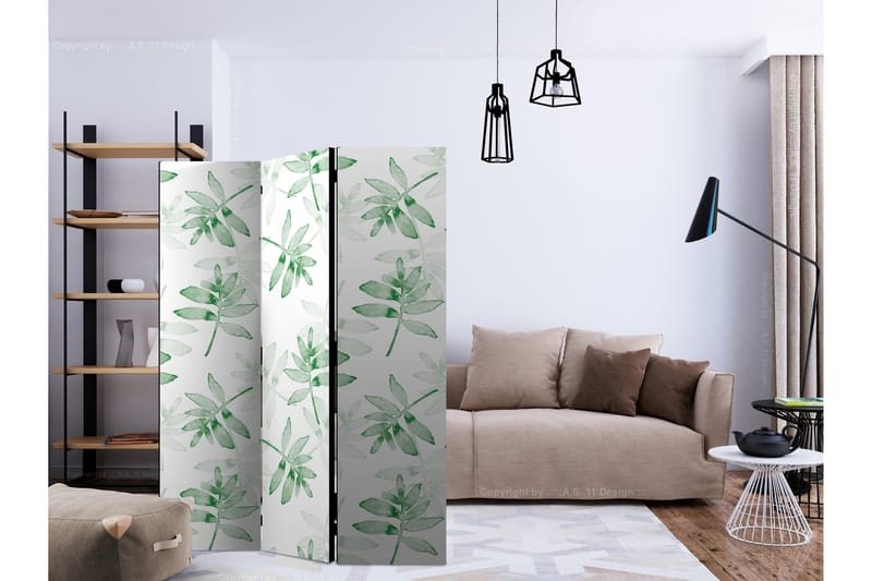 RUMSAVDELARE Watercolour Branches 135x172 cm - Artgeist sp. z o. o. - Inredning & dekor - Dekor & inredningsdetaljer - Rumsavdelare