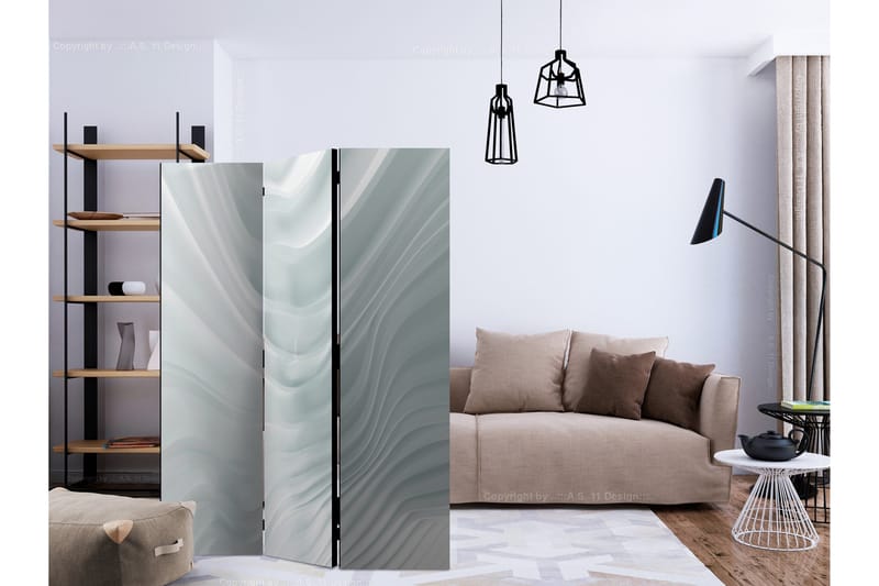 Rumsavdelare - Waving White 135x172 - Artgeist sp. z o. o. - Inredning & dekor - Dekor & inredningsdetaljer - Rumsavdelare