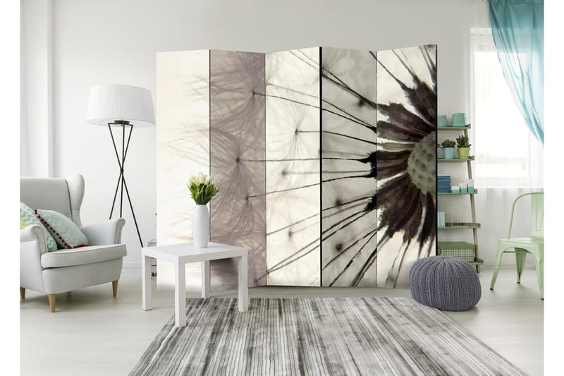 RUMSAVDELARE White Dandelion 225x172 - Artgeist sp. z o. o. - Inredning & dekor - Dekor & inredningsdetaljer - Rumsavdelare