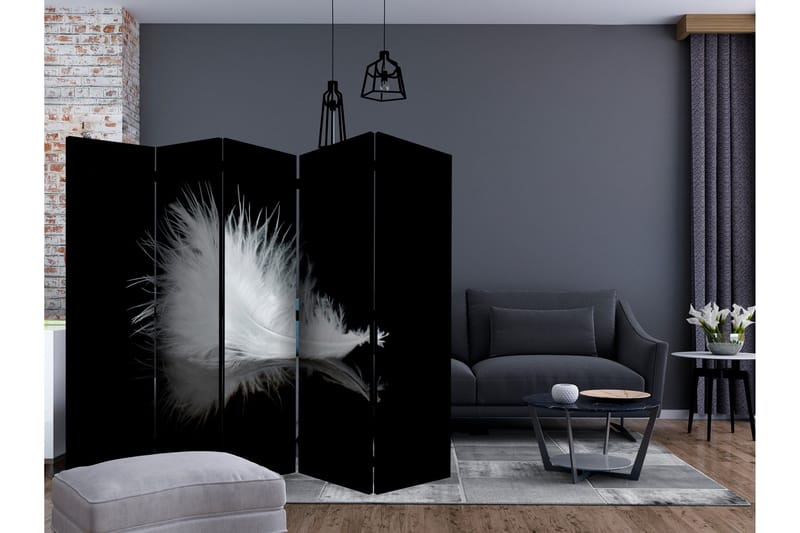 Rumsavdelare White Feather II 225x172 cm - Artgeist sp. z o. o. - Inredning & dekor - Dekor & inredningsdetaljer - Rumsavdelare