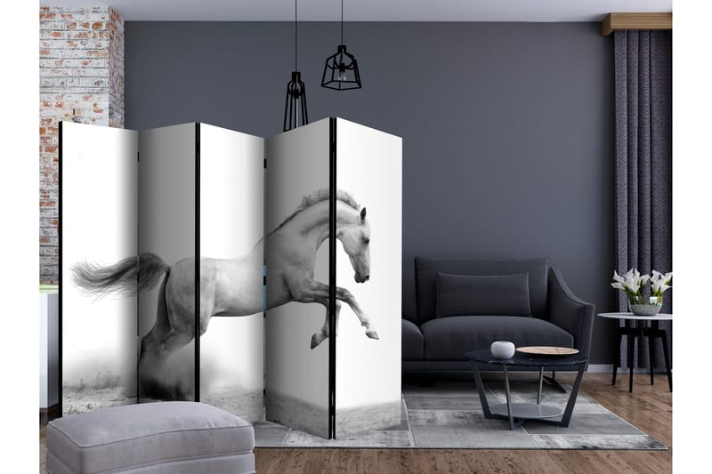 Rumsavdelare - White gallop II 225x172 - Artgeist sp. z o. o. - Inredning & dekor - Dekor & inredningsdetaljer - Rumsavdelare