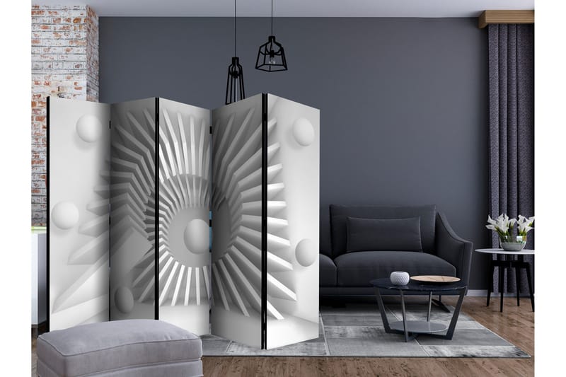 Rumsavdelare - White jigsaw II 225x172 - Artgeist sp. z o. o. - Inredning & dekor - Dekor & inredningsdetaljer - Rumsavdelare