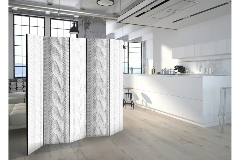 Rumsavdelare White Knit 225x172 - Artgeist sp. z o. o. - Inredning & dekor - Dekor & inredningsdetaljer - Rumsavdelare