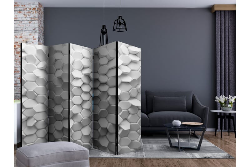 Rumsavdelare - White Mystery II 225x172 - Artgeist sp. z o. o. - Inredning & dekor - Dekor & inredningsdetaljer - Rumsavdelare