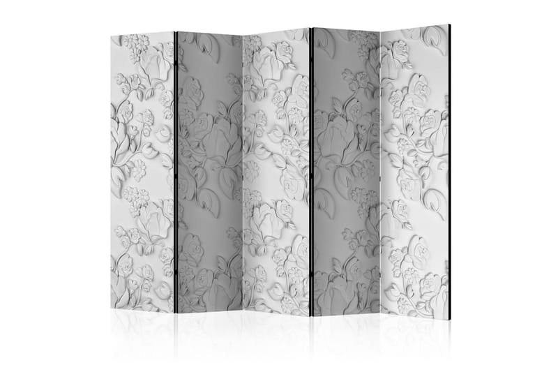 Rumsavdelare - White ornament: roses II 225x172, Artgeist sp. z o. o.