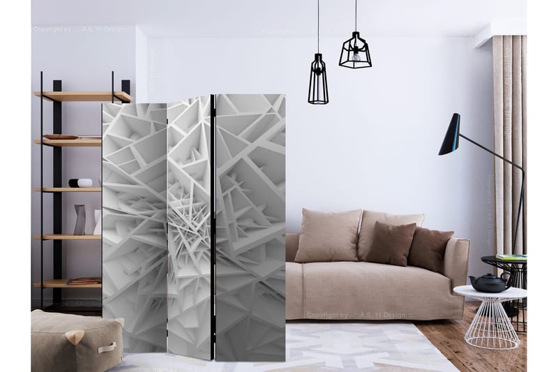 Rumsavdelare - White Spider's Web 135x172 - Artgeist sp. z o. o. - Inredning & dekor - Dekor & inredningsdetaljer - Rumsavdelare