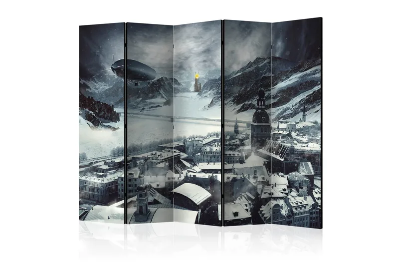 Rumsavdelare - Winter in Riga II 225x172 - Artgeist sp. z o. o. - Inredning & dekor - Dekor & inredningsdetaljer - Rumsavdelare