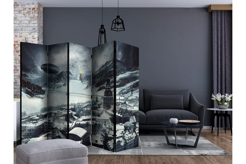 Rumsavdelare - Winter in Riga II 225x172 - Artgeist sp. z o. o. - Inredning & dekor - Dekor & inredningsdetaljer - Rumsavdelare