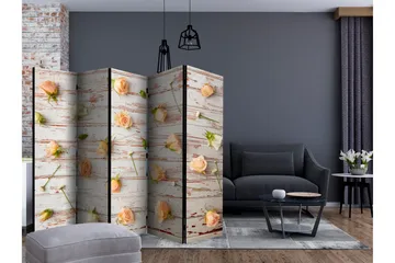 Rumsavdelare - Wood & Roses II 225x172 - Artgeist sp. z o. o. - Inredning & dekor - Dekor & inredningsdetaljer - Rumsavdelare