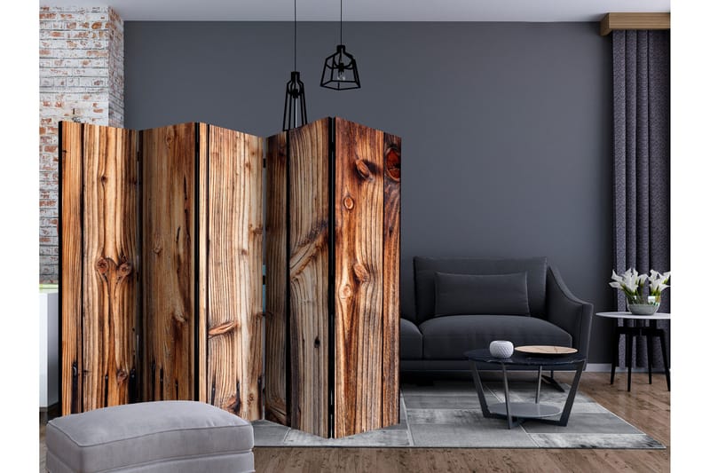 Rumsavdelare - Wooden Chamber II 225x172 - Artgeist sp. z o. o. - Inredning & dekor - Dekor & inredningsdetaljer - Rumsavdelare