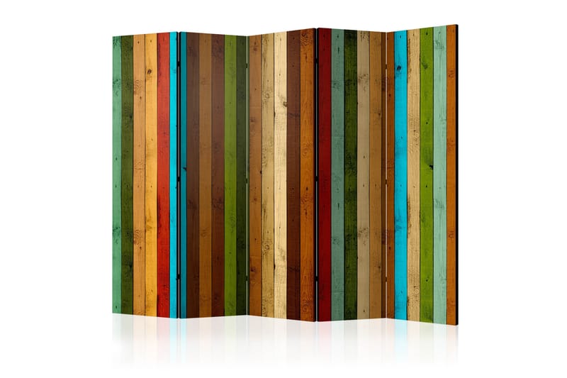 RUMSAVDELARE Wooden Rainbow II 225x172 cm - Artgeist sp. z o. o. - Inredning & dekor - Dekor & inredningsdetaljer - Rumsavdelare
