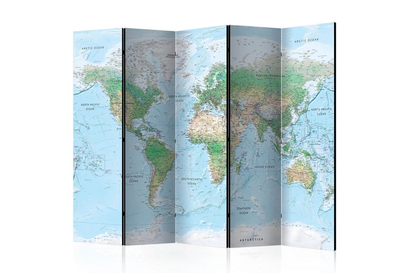 RUMSAVDELARE World Map 225x172 - Artgeist sp. z o. o. - Inredning & dekor - Dekor & inredningsdetaljer - Rumsavdelare
