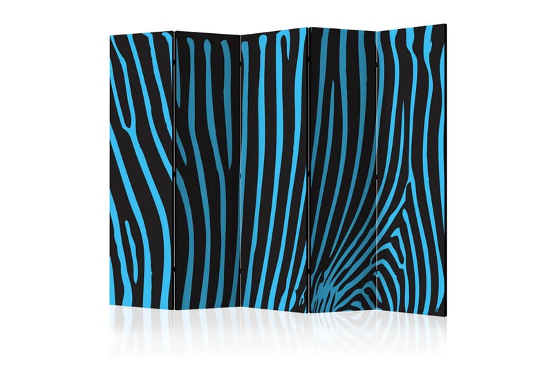 RUMSAVDELARE Zebra Pattern Turquoise II 225x172 cm - Artgeist sp. z o. o. - Rumsavdelare
