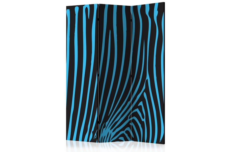 RUMSAVDELARE Zebra Pattern Turquoise 135x172 cm - Artgeist sp. z o. o. - Rumsavdelare
