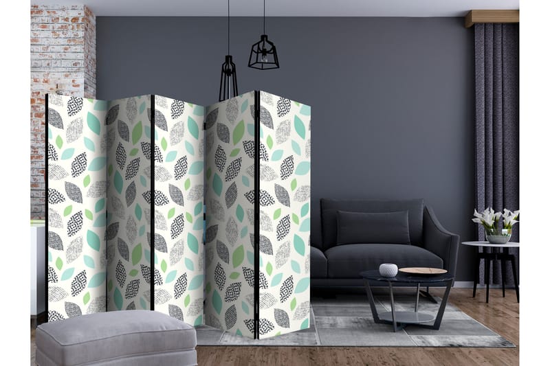 RUMSAVDELARE Patterned Leaves II 225x172 cm - Artgeist sp. z o. o. - Inredning & dekor - Dekor & inredningsdetaljer - Rumsavdelare
