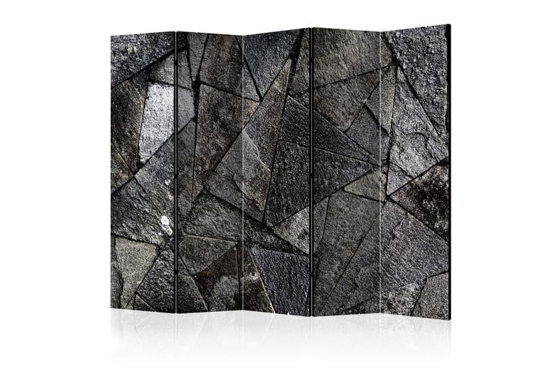 RUMSAVDELARE Pavement Tiles Grey II 225x172 cm - Artgeist sp. z o. o. - Rumsavdelare