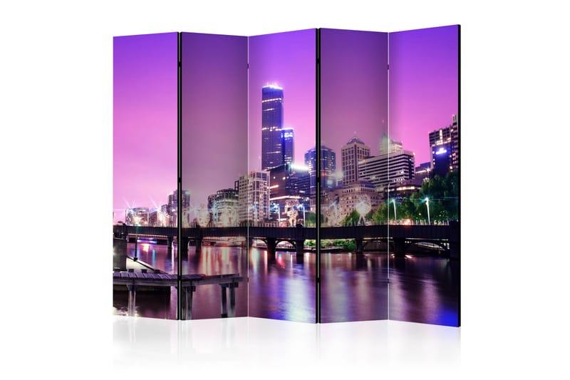 RUMSAVDELARE Purple Melbourne II 225x172 cm - Artgeist sp. z o. o. - Rumsavdelare