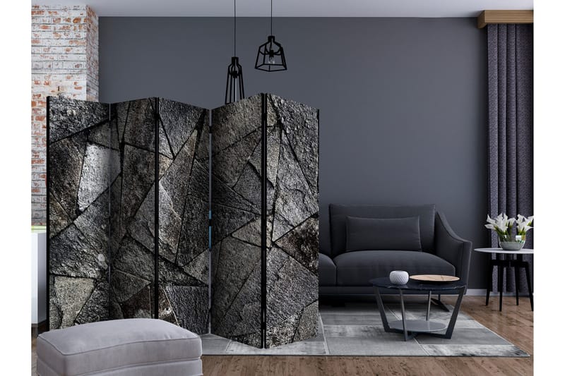 Rumsavdelare Pavement Tiles Grey II 225x172 cm - Artgeist sp. z o. o. - Inredning & dekor - Dekor & inredningsdetaljer - Rumsavdelare