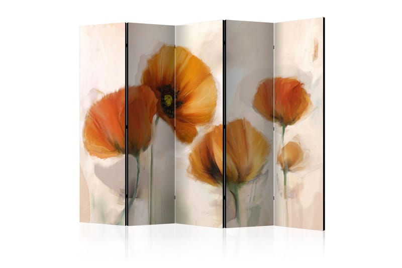 Rumsavdelare Poppies - Vintage II 225x172 cm, Artgeist sp. z o. o.