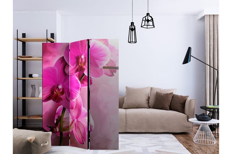 Rumsavdelare - Pink Orchid 135x172 - Artgeist sp. z o. o. - Inredning & dekor - Dekor & inredningsdetaljer - Rumsavdelare