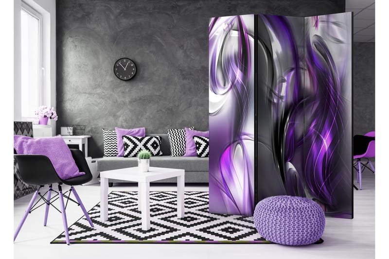 RUMSAVDELARE Purple Swirls 135x172 - Artgeist sp. z o. o. - Inredning & dekor - Dekor & inredningsdetaljer - Rumsavdelare