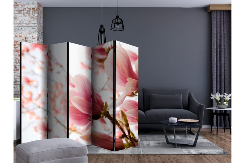 Rumsavdelare - Pink magnolia II 225x172 - Artgeist sp. z o. o. - Inredning & dekor - Dekor & inredningsdetaljer - Rumsavdelare