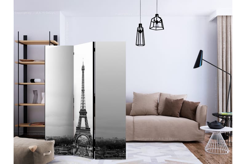 Rumsavdelare - Paris: black and white photography 135x172 - Artgeist sp. z o. o. - Inredning & dekor - Dekor & inredningsdetaljer - Rumsavdelare