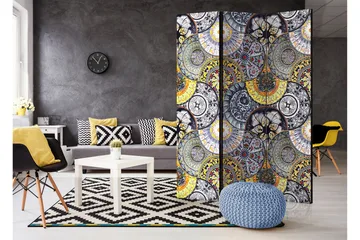 Rumsavdelare Painted Exoticism 135x172 - Artgeist sp. z o. o. - Inredning & dekor - Dekor & inredningsdetaljer - Rumsavdelare