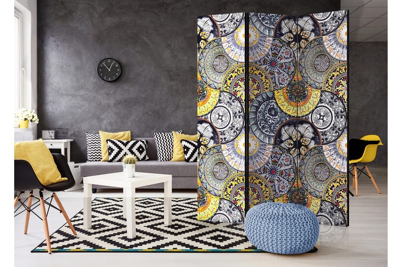 Rumsavdelare Painted Exoticism 135x172 - Artgeist sp. z o. o. - Inredning & dekor - Dekor & inredningsdetaljer - Rumsavdelare