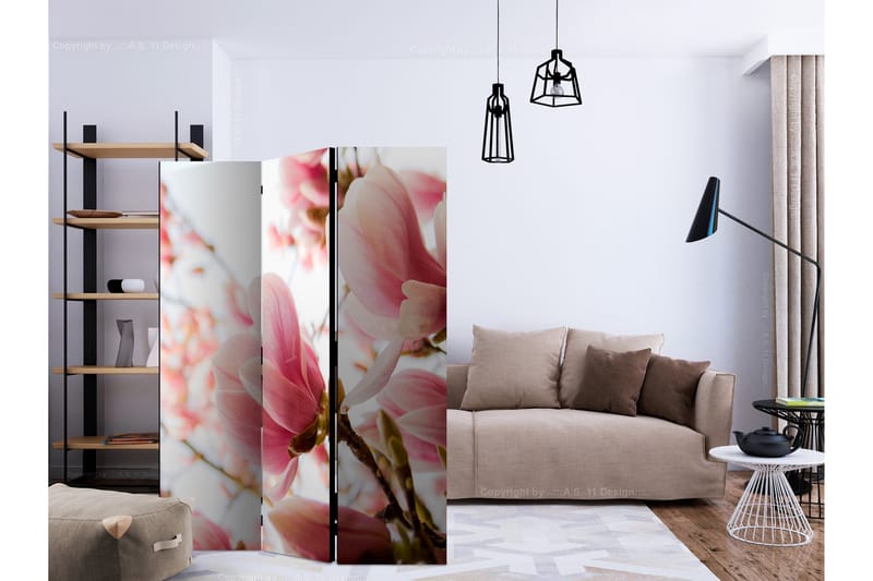 Rumsavdelare - Pink magnolia 135x172 - Artgeist sp. z o. o. - Inredning & dekor - Dekor & inredningsdetaljer - Rumsavdelare
