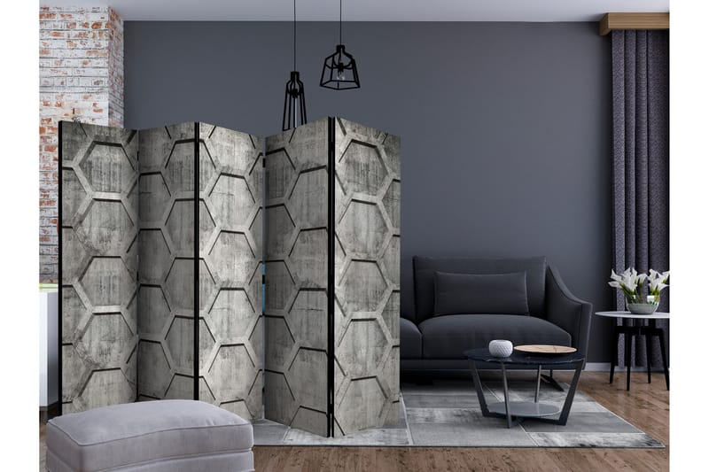 Rumsavdelare - Platinum cubes II 225x172 - Artgeist sp. z o. o. - Inredning & dekor - Dekor & inredningsdetaljer - Rumsavdelare