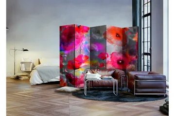 Rumsavdelare Painted Poppies 225x172 - Artgeist sp. z o. o. - Inredning & dekor - Dekor & inredningsdetaljer - Rumsavdelare